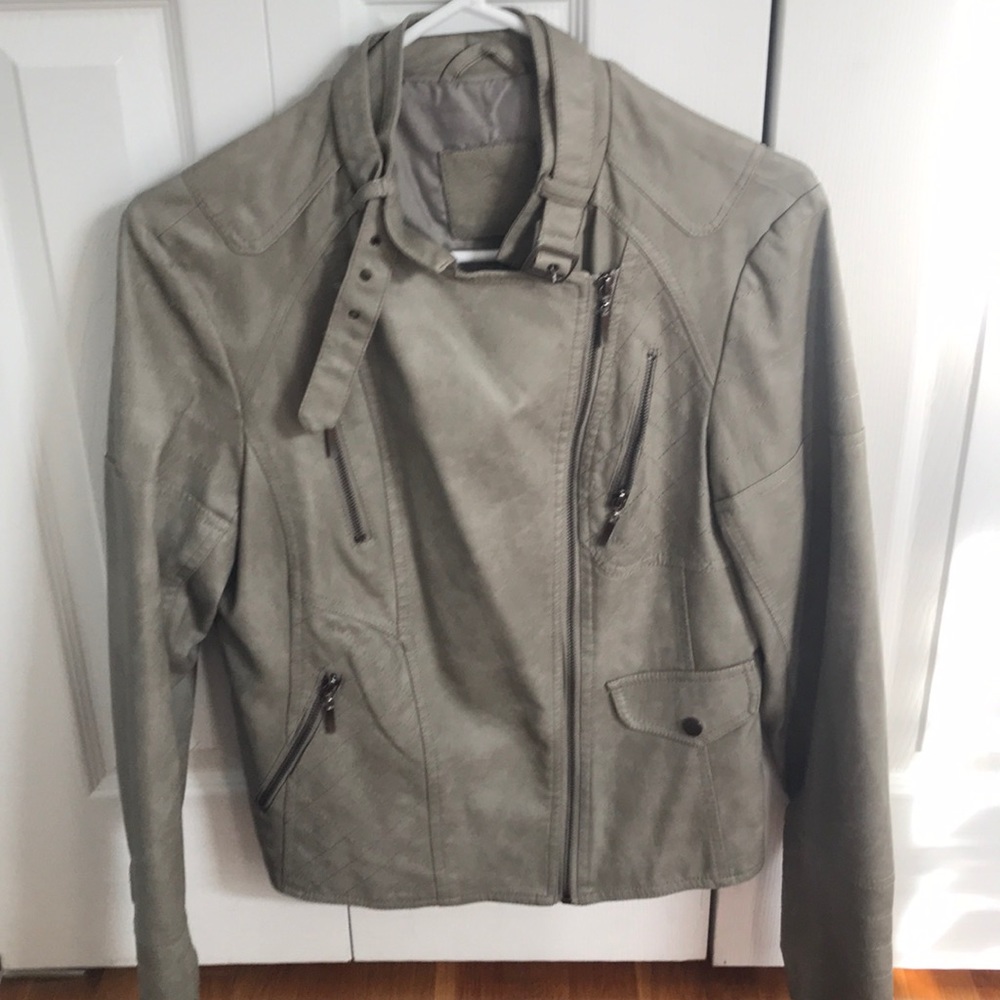 Never worn grey Moto jacket